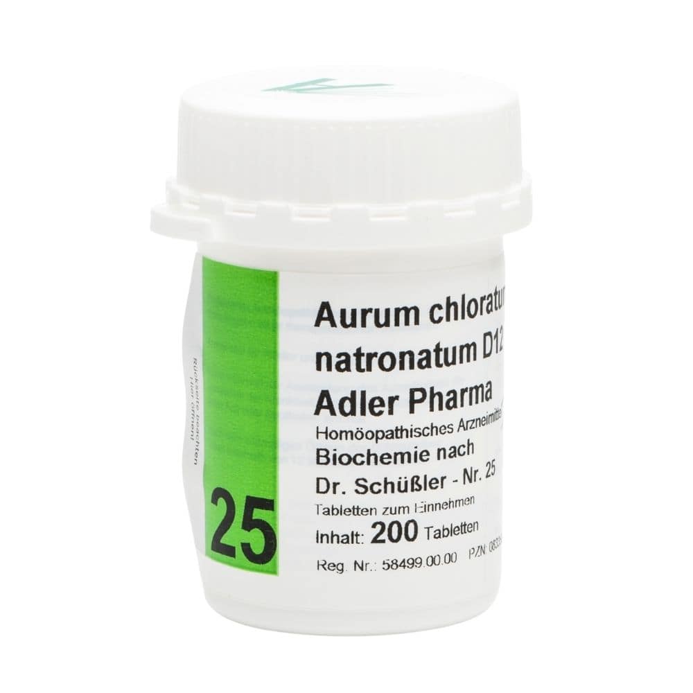 Aurum chloratum natronatum D12 Adler Pharma Nr.25, Tablette 200 St Tabletten