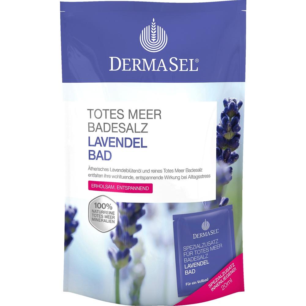 DERMASEL Totes Meer Badesalz+Lavendel  1 Packung Kombipackung