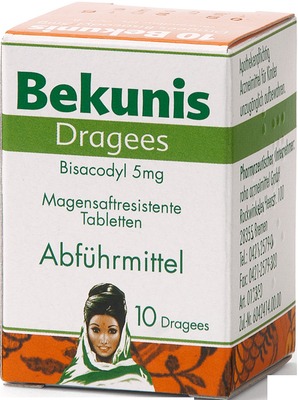 Bekunis Dragees Bisacodyl 5mg 10 St Tabletten magensaftresistent