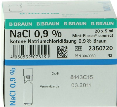 KOCHSALZLÖSUNG 0,9% Miniplasco connect 20X5 ml Injektionslösung