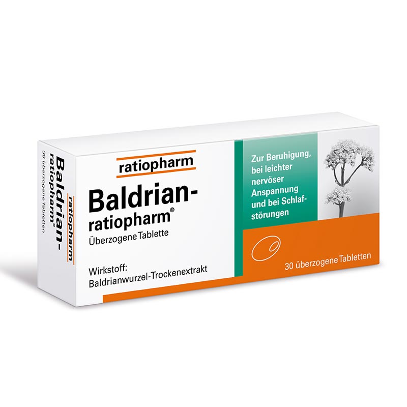 Baldrian-ratiopharm 30 St Überzogene Tabletten