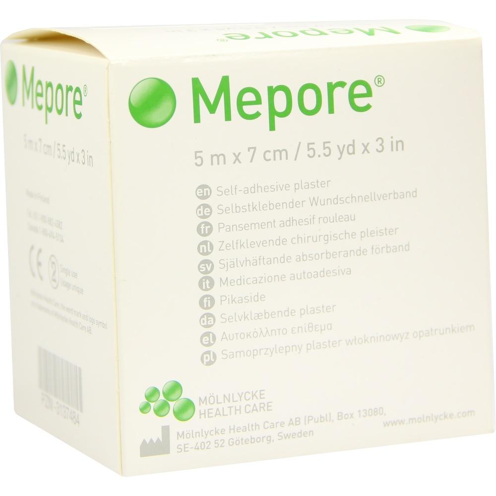 MEPORE Wundverband 7 cmx5 m unsteril 1 St Pflaster