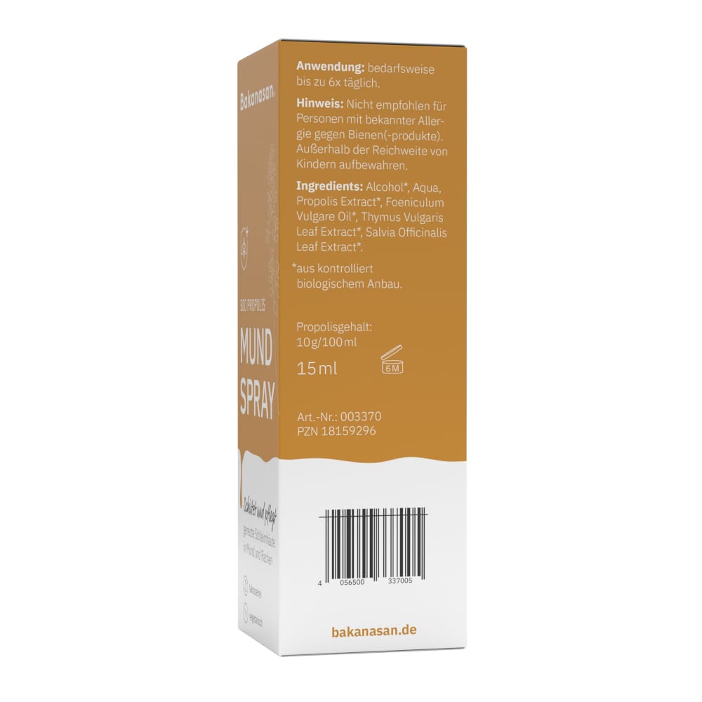 Bakanasan Bio Propolis Mundspray 15 ml Spray