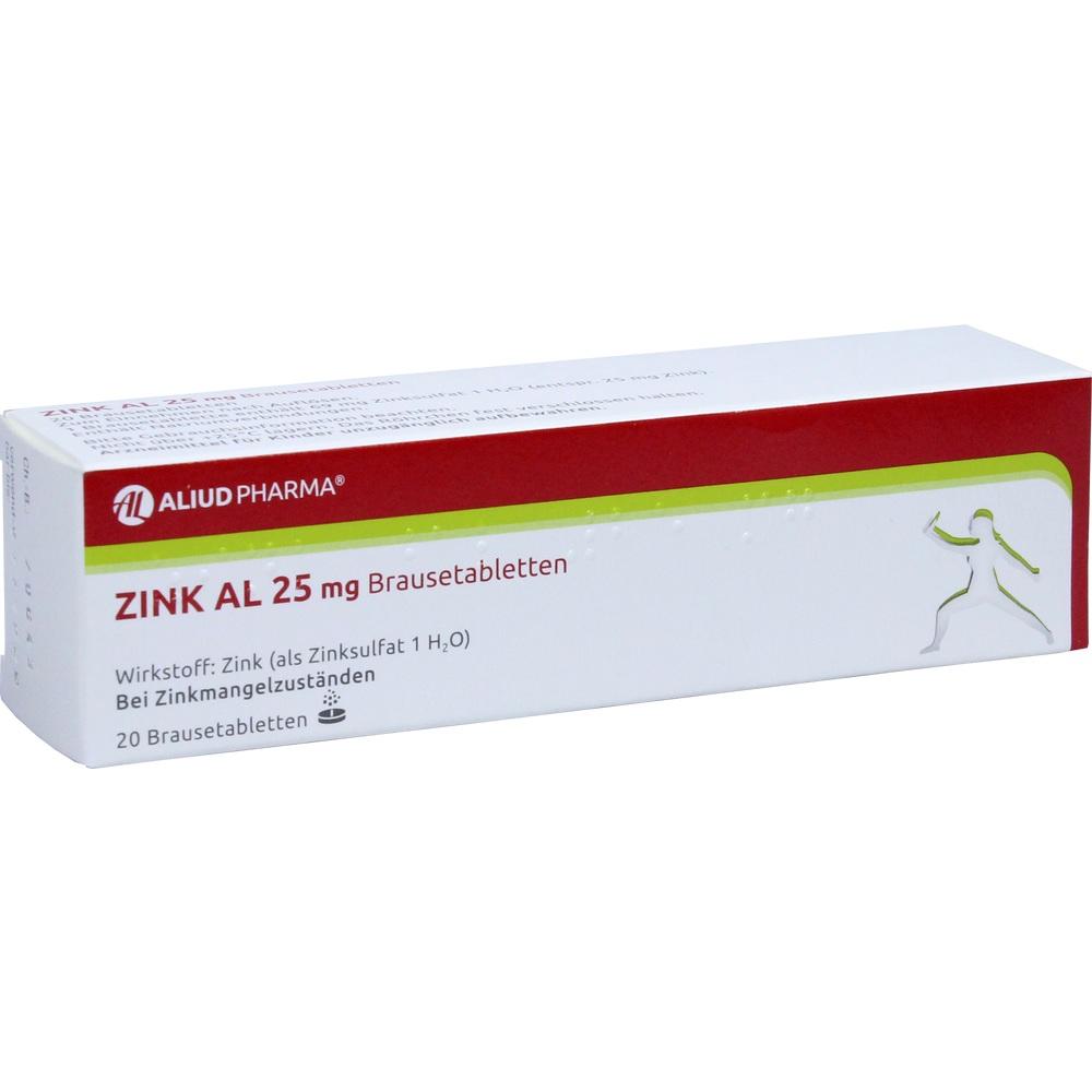 Zink AL 25 mg Brausetabletten bei Zinkmangelzuständen
