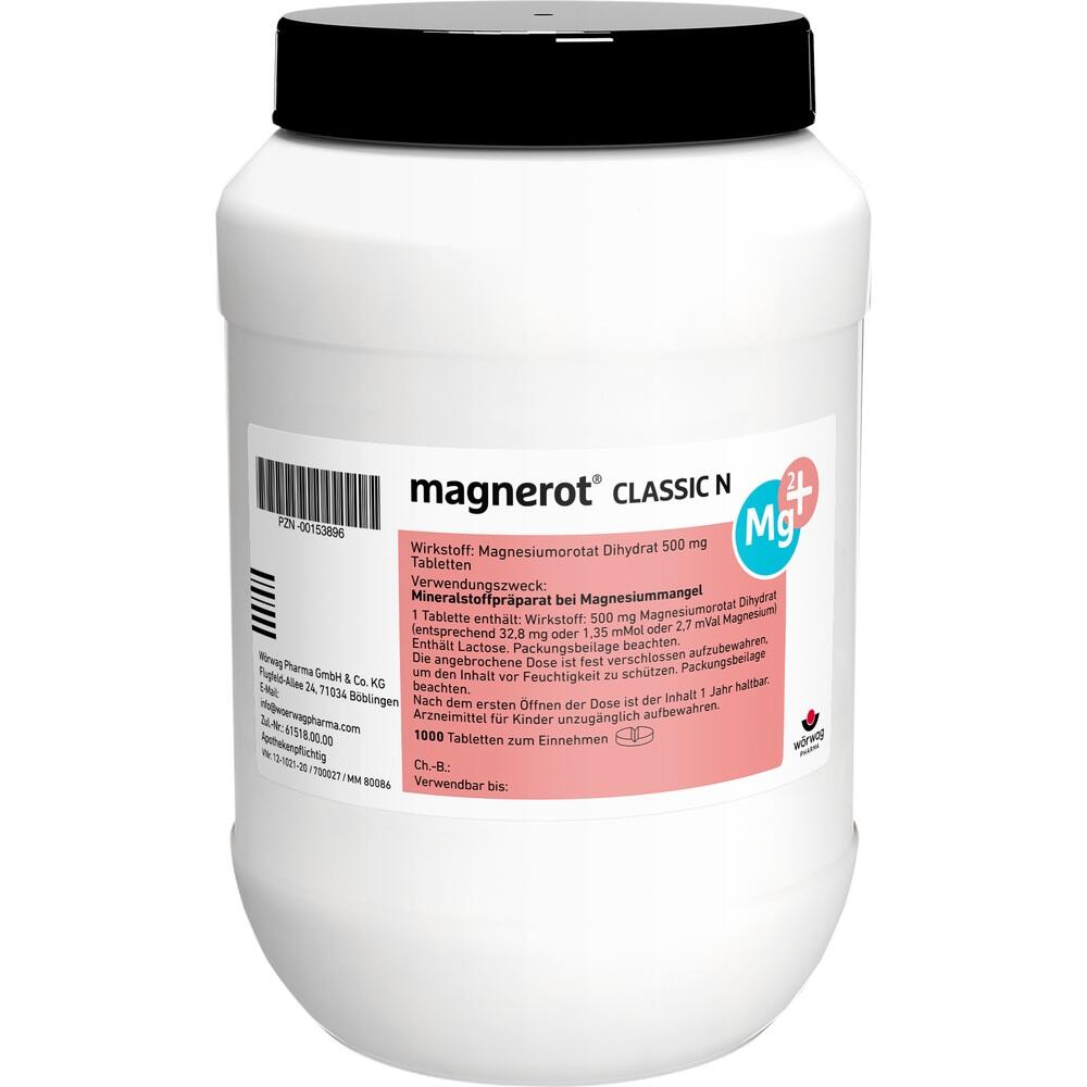magnerot CLASSIC N 1000 St Tabletten