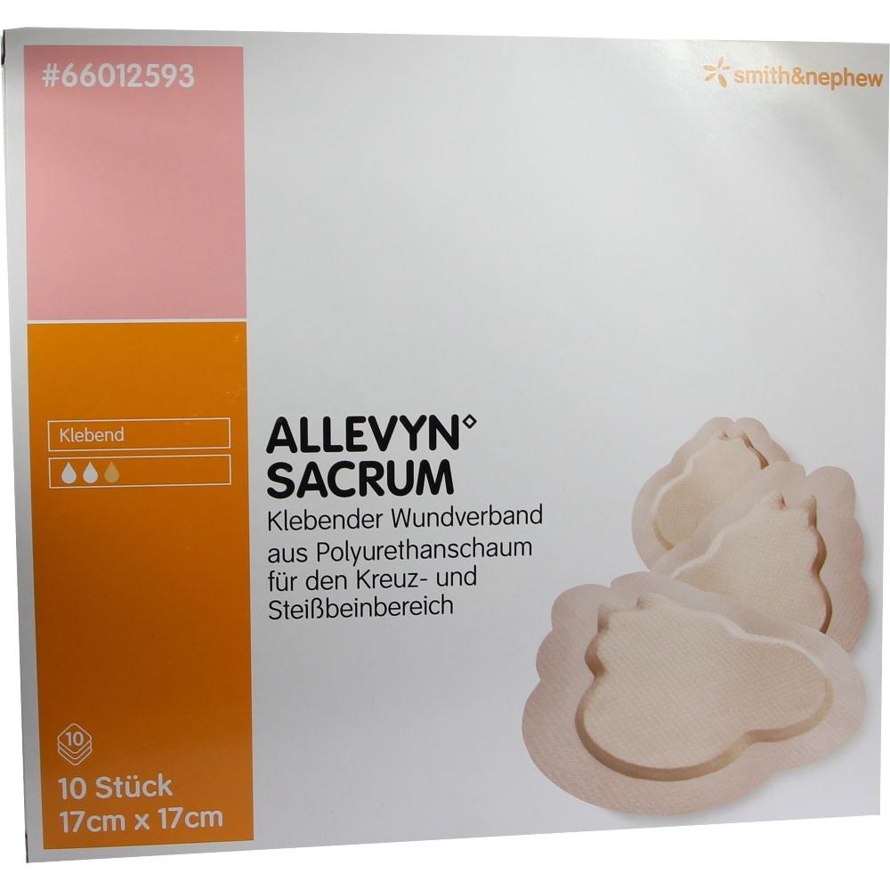 ALLEVYN Sacrum klein kontourierte Wundauflage 10 St Verband