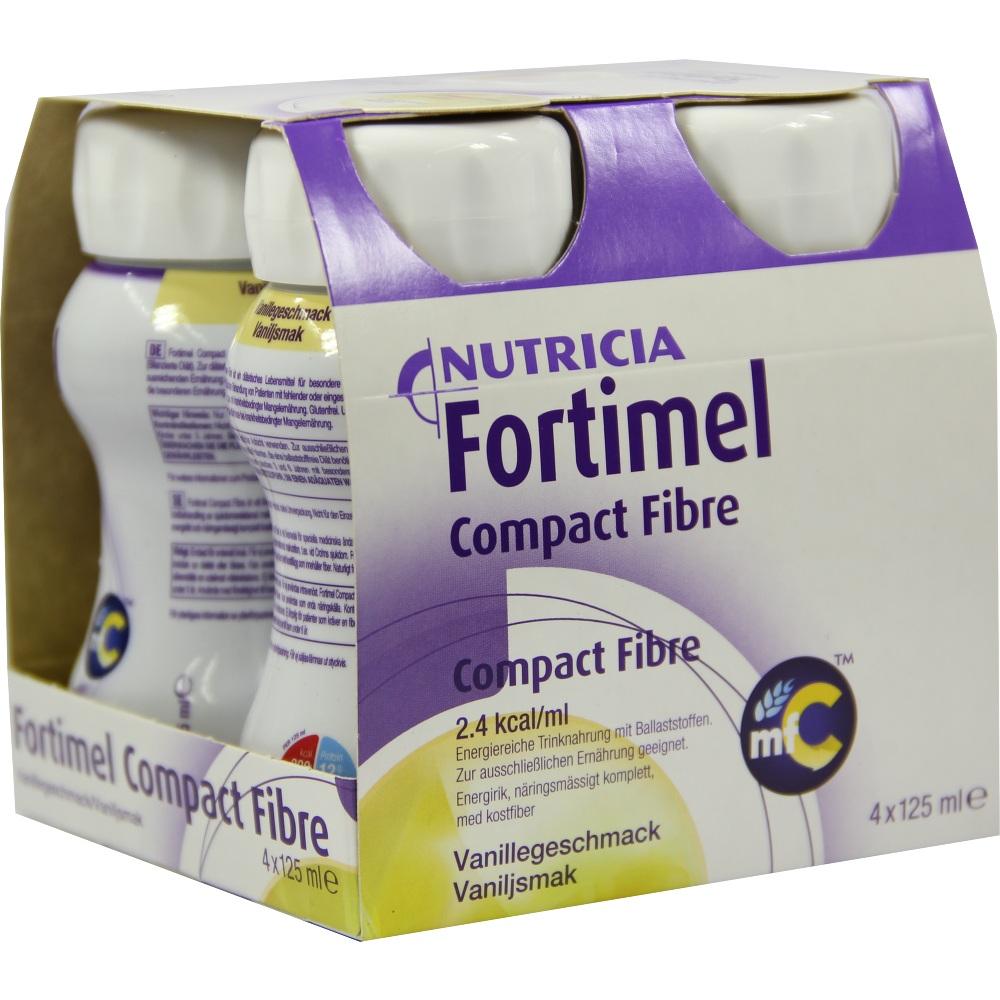 Fortimel Compact Fibre 2.4 Trinknahrung Vanille 4X125 ml Flüssigkeit