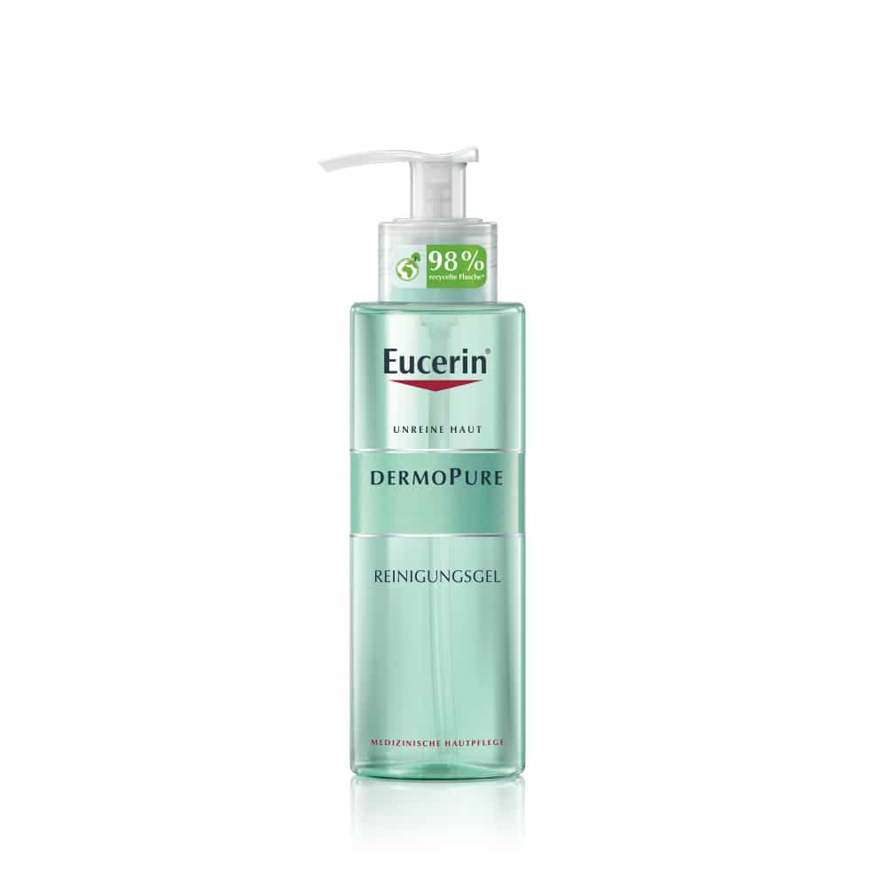 Eucerin DERMOPURE Reinigungsgel gegen Pickel und unreine Haut + 3 € sparen* 200 ml Gel
