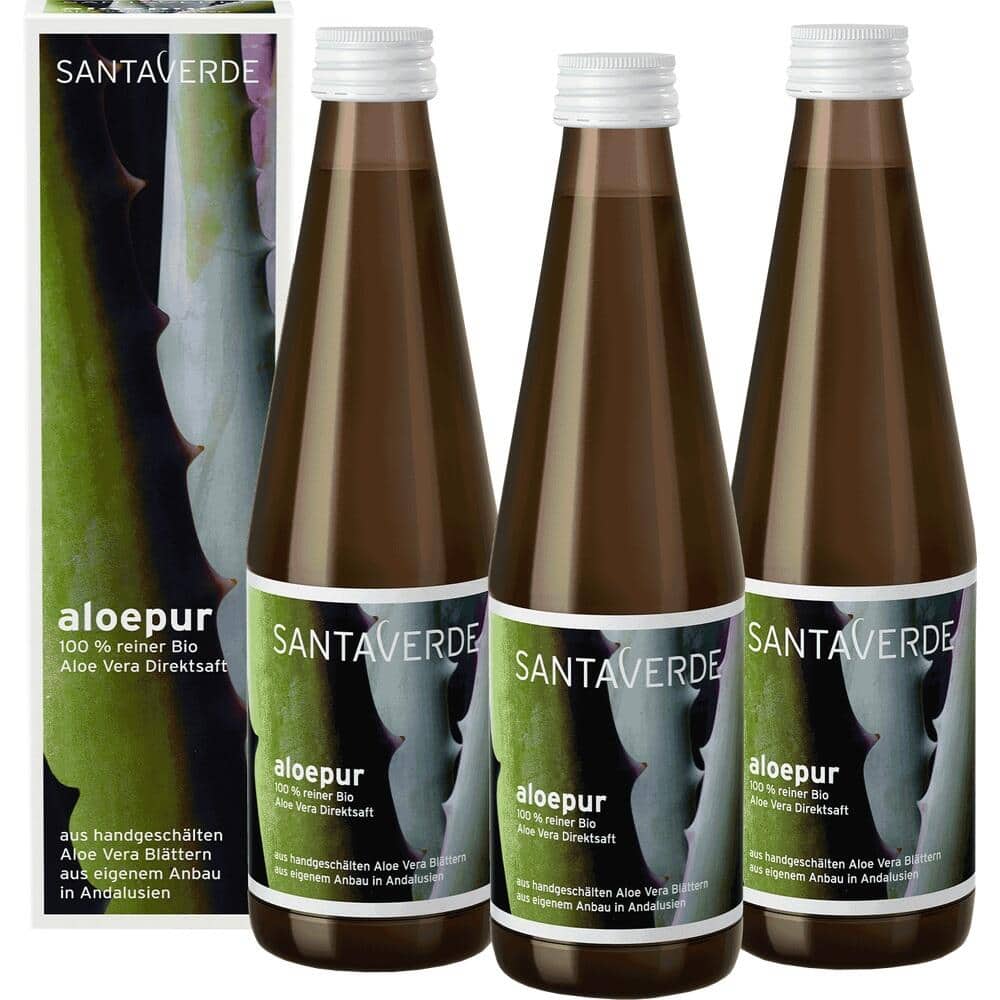SANTA VERDE aloepur Aloe Vera Direktsaft 3X330 ml Saft