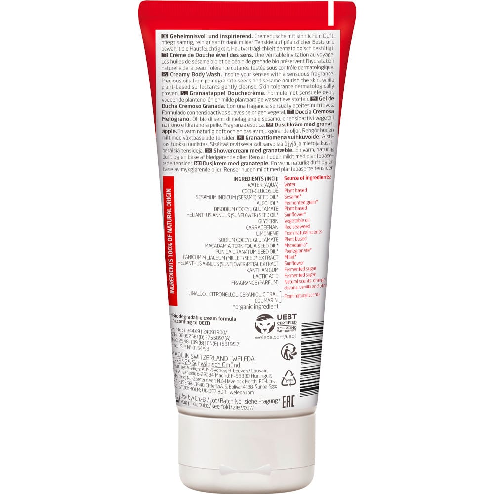 Weleda Inspire Schönheitsdusche Granatapfel 200 ml Duschgel