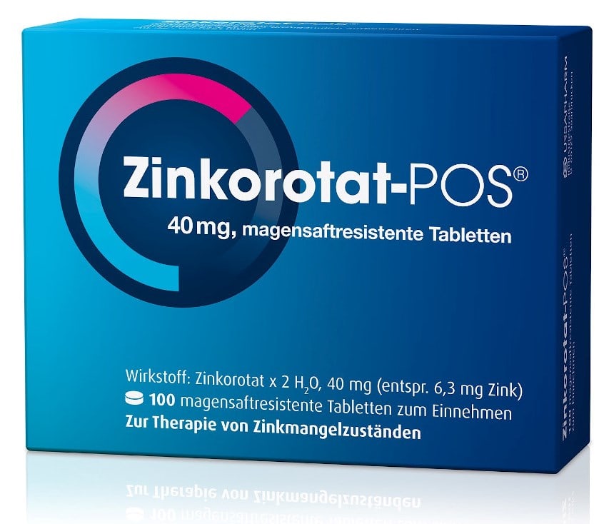 Zinkorotat-POS 100 St Tabletten magensaftresistent
