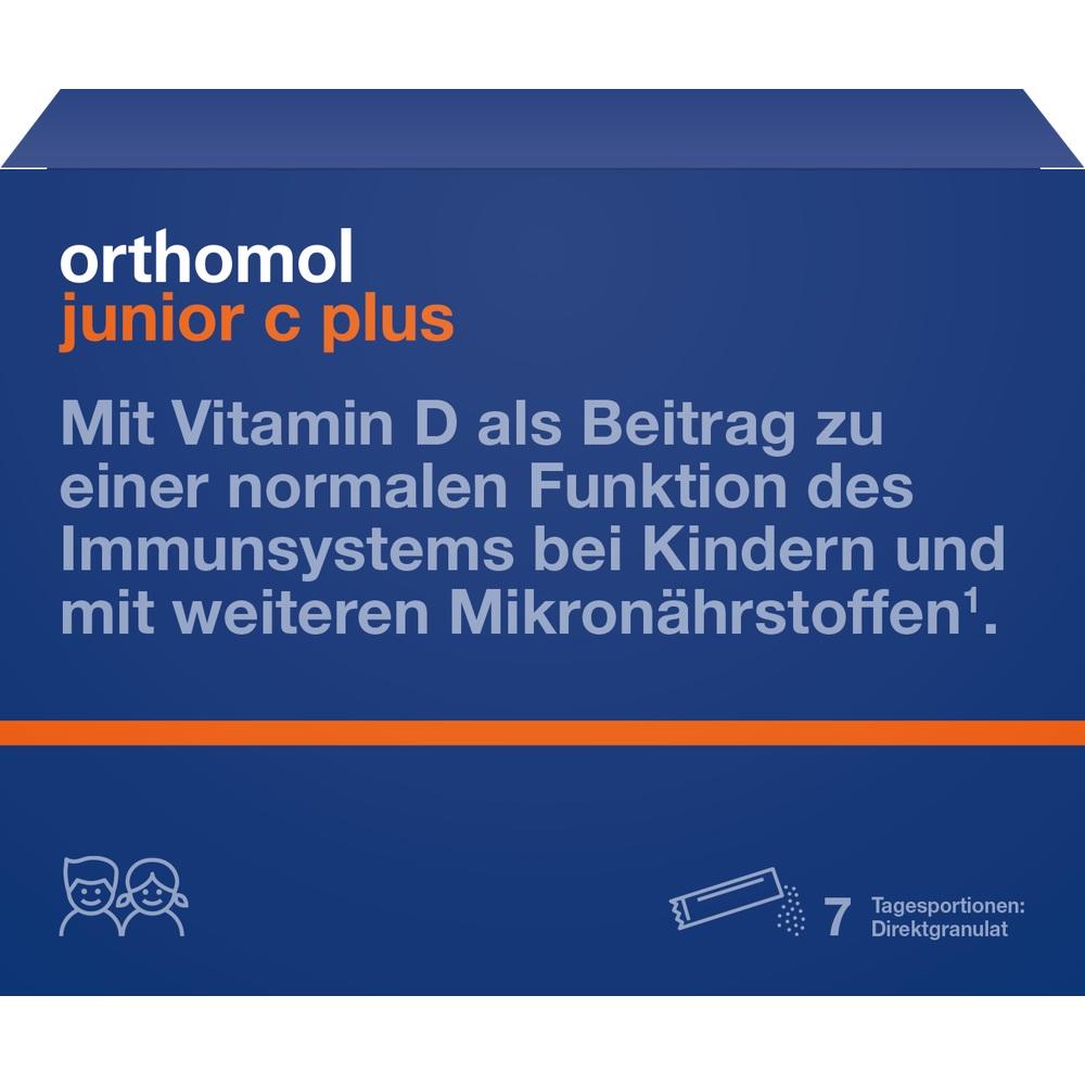 Orthomol junior C plus Himbeer/Limette 7 St Granulat