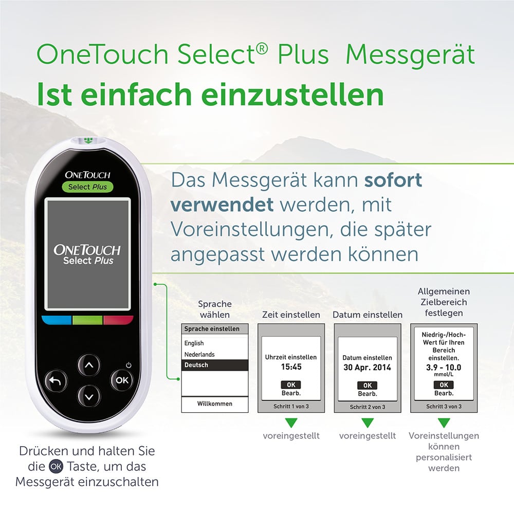 OneTouch Select Plus Blutzuckermesssystem mmol/l 1 St