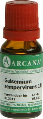 GELSEMIUM SEMPERVIRENS LM 18 Dilution 10 ml Dilution