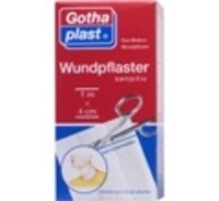 GOTHAPLAST Wundpfl.sensitiv 4 cmx1 m geschnitten 1 St Pflaster