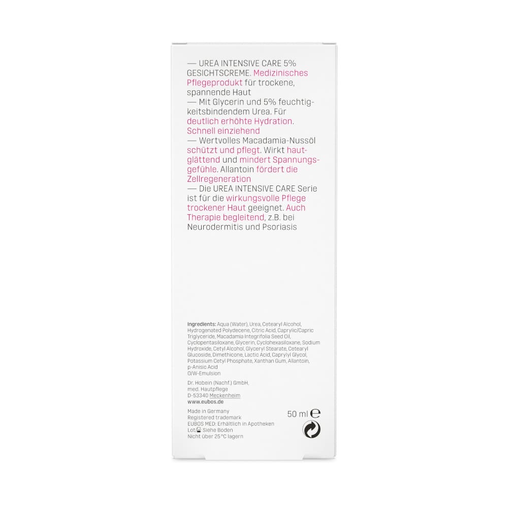 EUBOS TROCKENE Haut Urea 5% Gesichtscreme 50 ml Creme