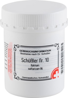 SCHÜSSLER Nr.10 Natrium sulfuricum D 6 Tabletten 1000 St Tabletten