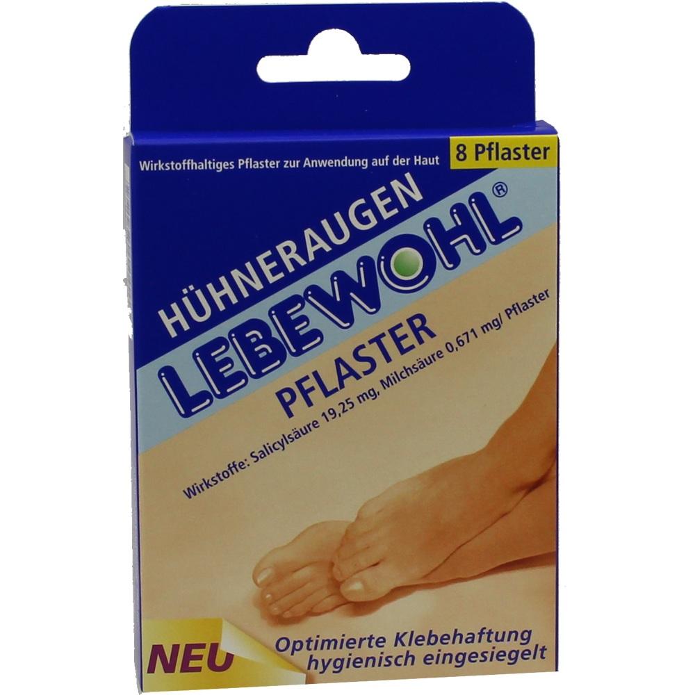 Lebewohl Hühneraugenpflaster 8 St Pflaster