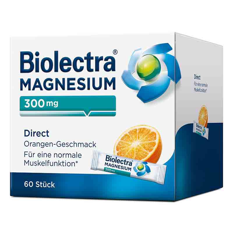 Biolectra MAGNESIUM 300mg Direct Orange 60 St Pellets