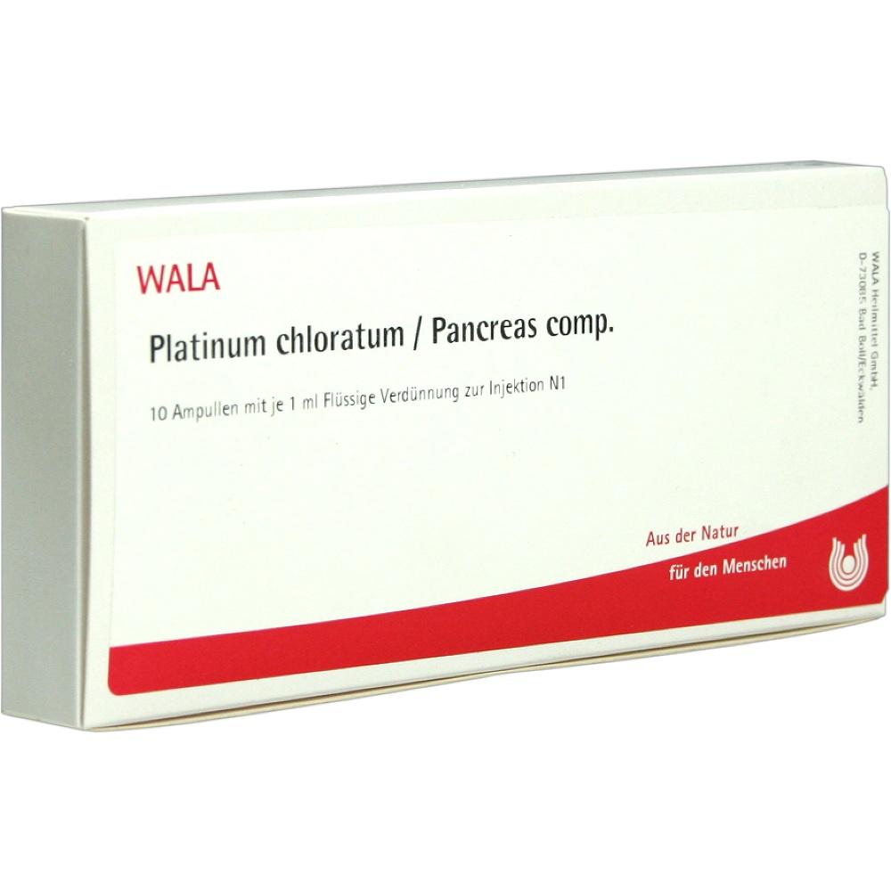 WALA Platinum chloratum / Pancreas comp.Ampullen 10X1 ml Ampullen