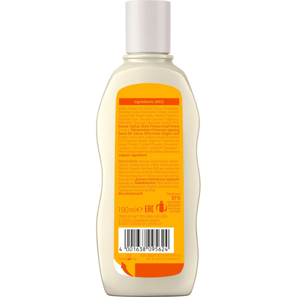 WELEDA Aufbau-Shampoo HAFER 190 ml Shampoo