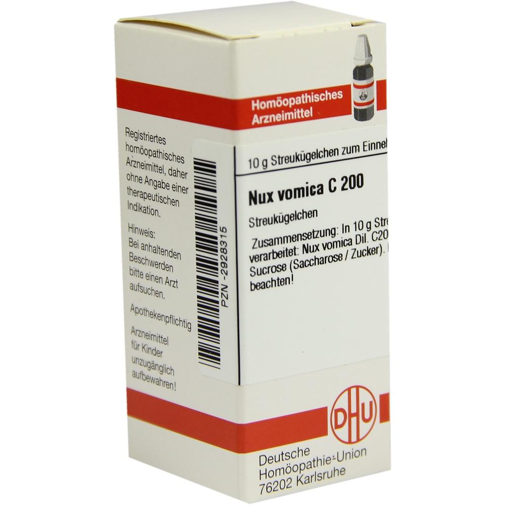 NUX VOMICA C 200 Globuli 10 g Globuli