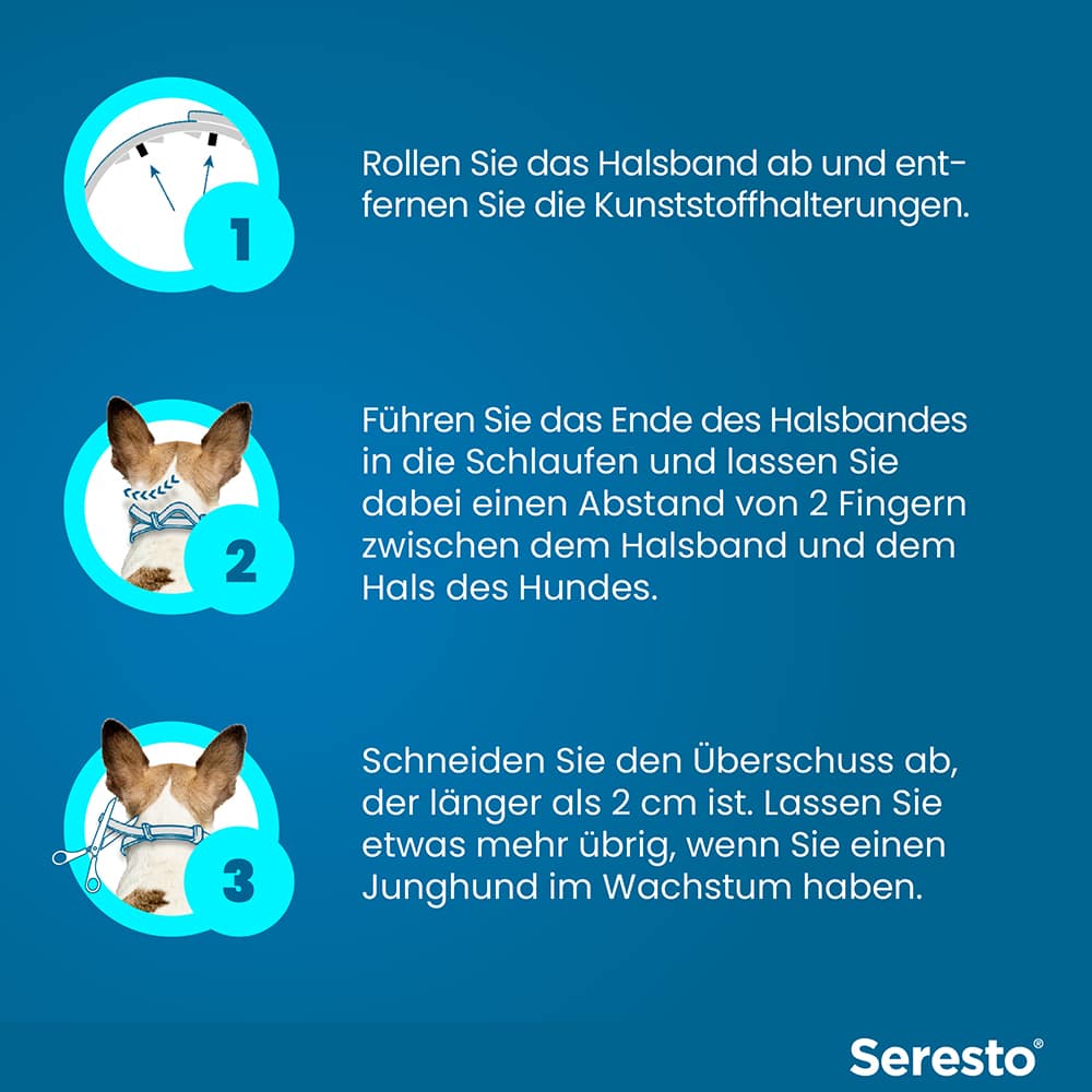 Seresto Halsband für große Hunde ab 8 kg 1 St Halsband