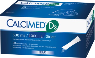 Calcimed D3 500mg/1000 I.E. Direct 60 St Granulat