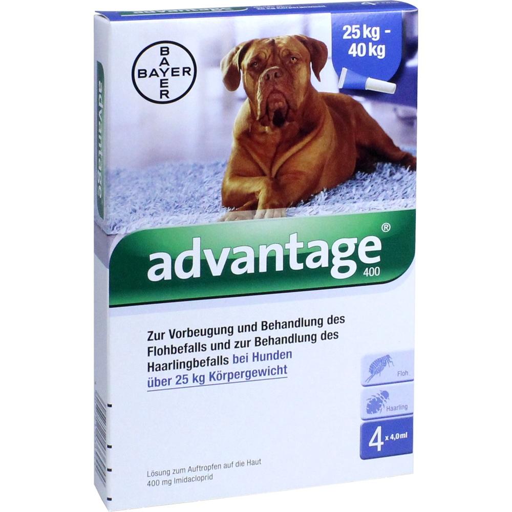 Advantage 400 Lösung Pipetten für Hunde ab 25 kg 1X4 St Lösung