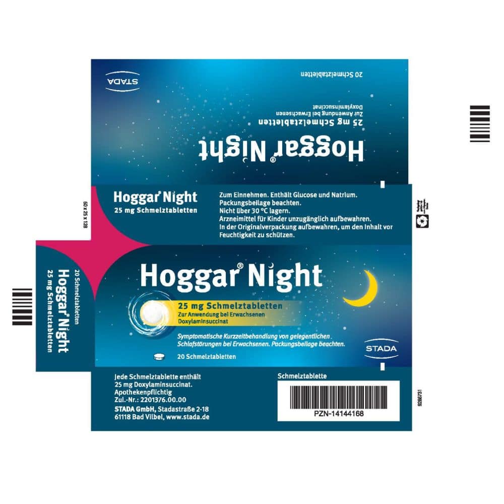 Hoggar Night 25 mg  20 St Schmelztabletten