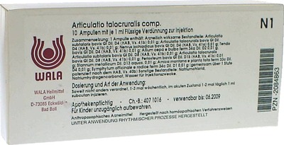 WALA Articulatio talocruralis comp. 10X1 ml Ampullen