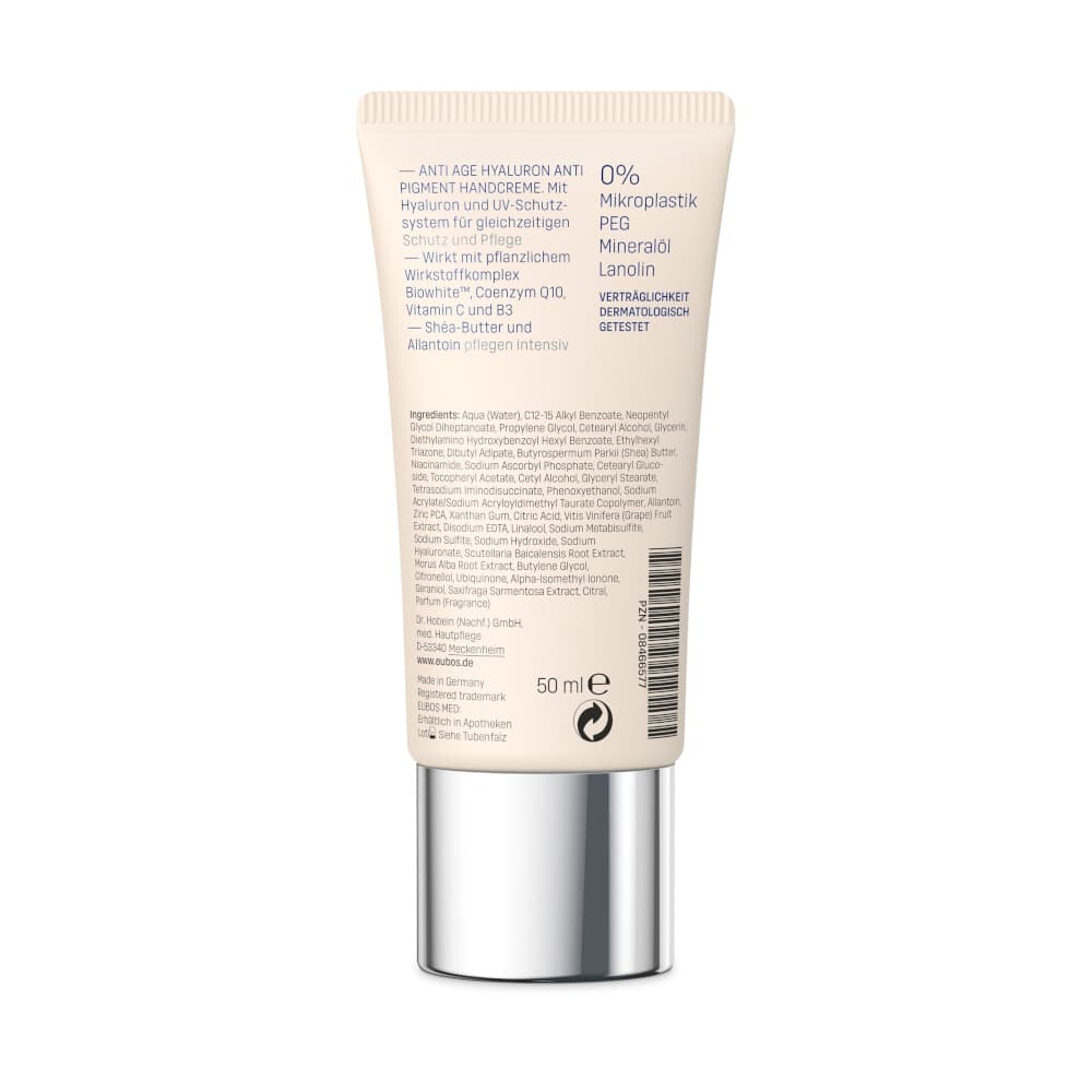 EUBOS HYALURON Anti Pigment Handcreme LSF 15 50 ml Creme
