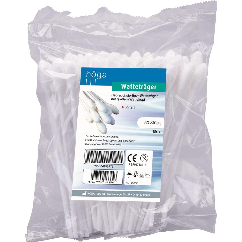 WATTETRÄGER 15 cm m.großen Wattekopf 50 St
