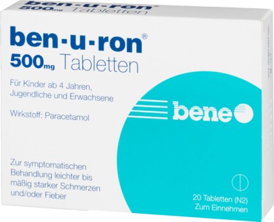 Ben-u-ron 500mg 20 St Tabletten