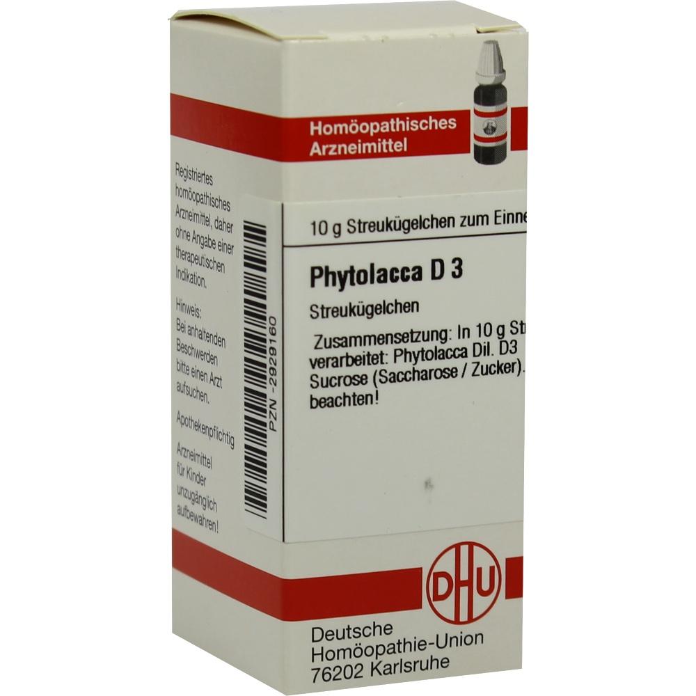 PHYTOLACCA D 3 Globuli 10 g Globuli