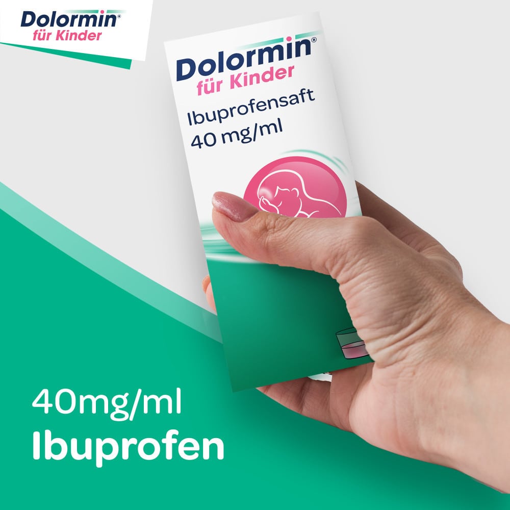 Dolormin Ibuprofensaft, 40 mg/ml für Kinder bei Schmerzen & Fieber