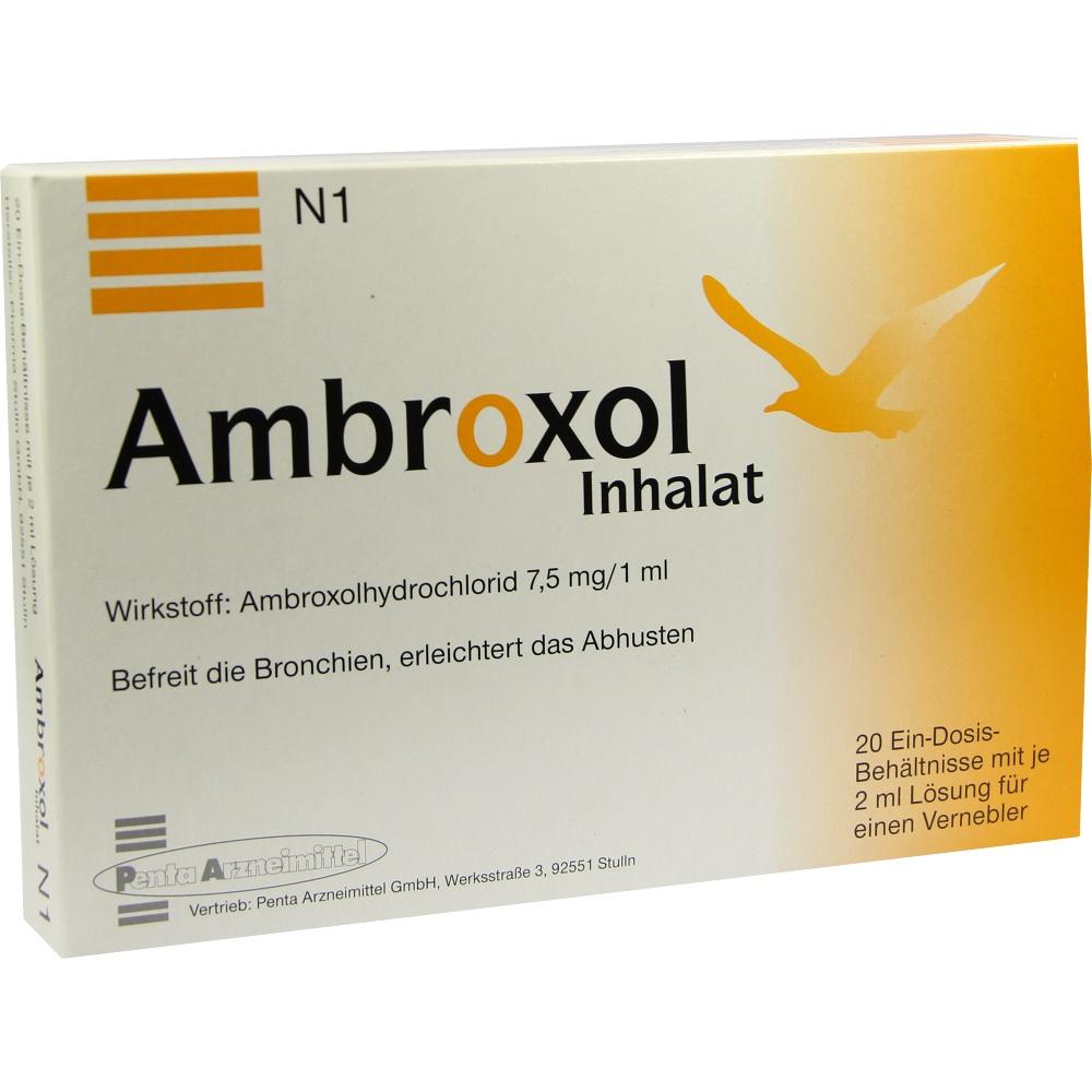 Ambroxol Inhalat 15ml/2ml 20X2 ml Lösung für einen Vernebler