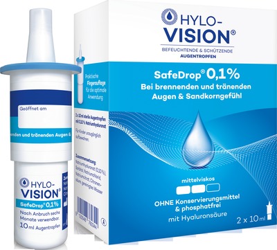 HYLO-VISION SafeDrop 0,1%  2X10 ml Augentropfen
