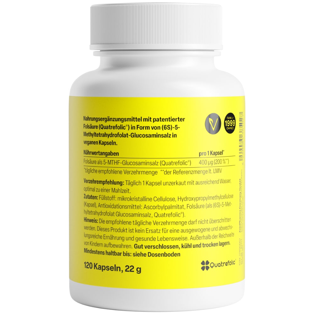 Zein Pharma Folate Quatrefolic 400 ug 120 St Kapseln
