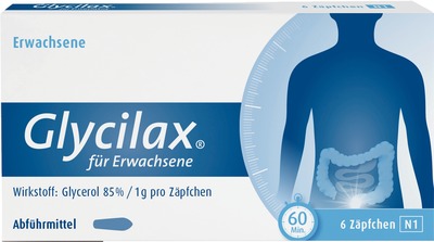Glycilax für Erwachsene 6 St Erwachsenen-Suppositorien