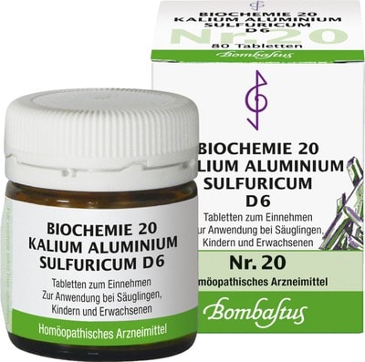 BIOCHEMIE 20 Kalium aluminium sulfuricum D 6 Tabl. 80 St Tabletten
