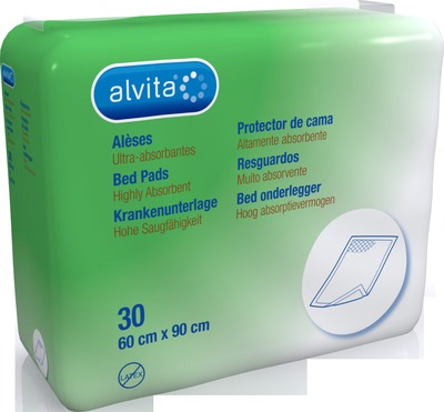ALVITA Krankenunterlage 60x90 cm 30 St