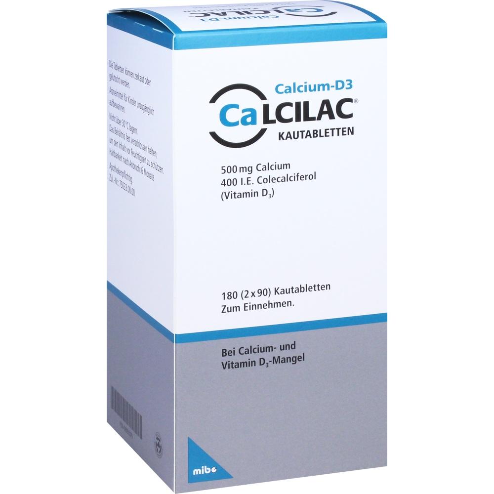 Calcilac 500mg/400 I.E. 180 St Kautabletten