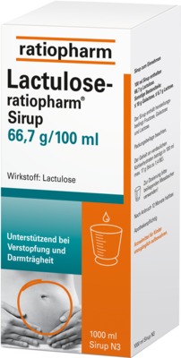 Lactulose ratiopharm bei Verstopfung 1000 ml Sirup
