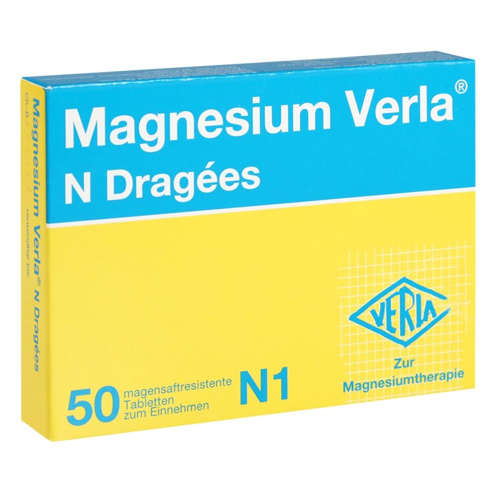 Magnesium Verla N Dragees 50 St Tabletten magensaftresistent