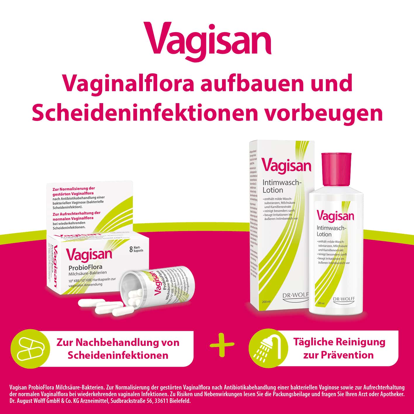 Vagisan Intimwasch-Lotion - Sanfte Intimreinigung 200 ml Lotion
