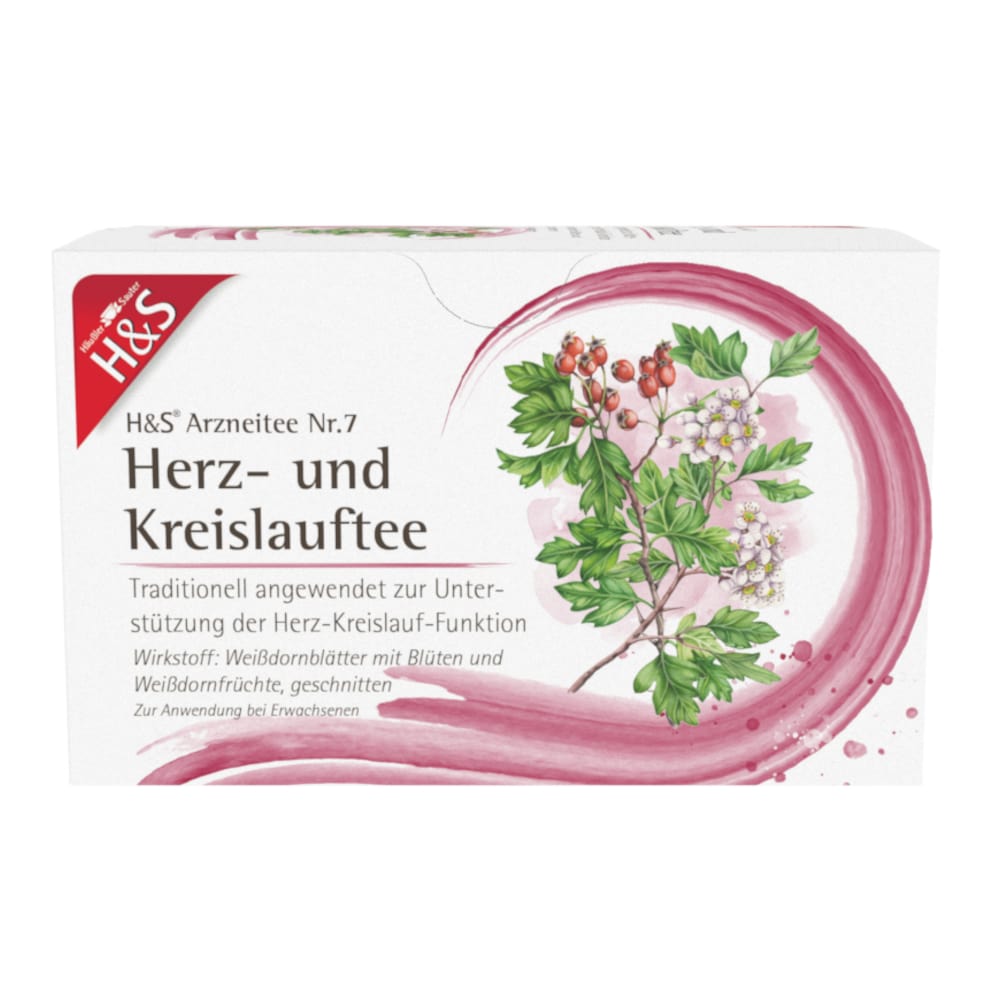 H&S Arzneitee Herz-und Kreislauftee 20X2.0 g Filterbeutel