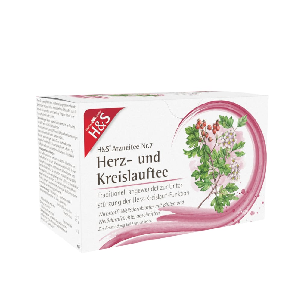 H&S Arzneitee Herz-und Kreislauftee 20X2.0 g Filterbeutel