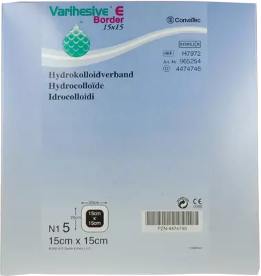 VARIHESIVE E Border 15x15 cm HKV hydroaktiv 5 St
