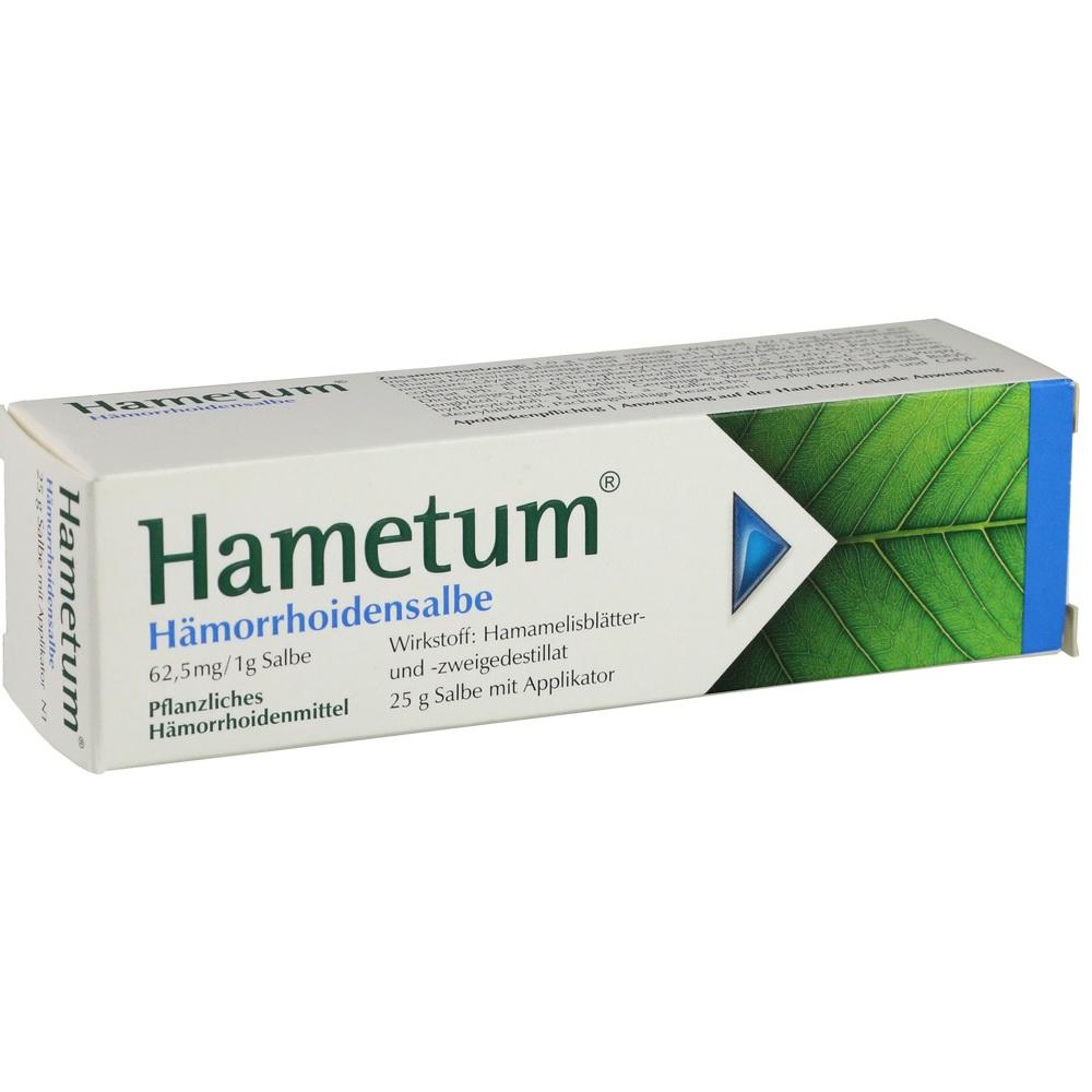 Hametum Hämorrhoidensalbe 25 g Salbe